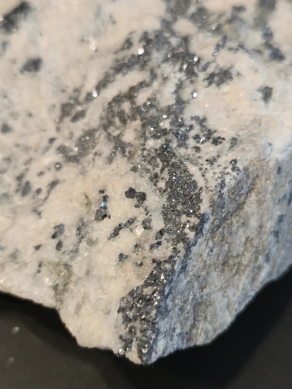 ✨ Molybdenite in Feldspar & Quartz Matrix • Approx. 4" • 11.68 oz / 331g